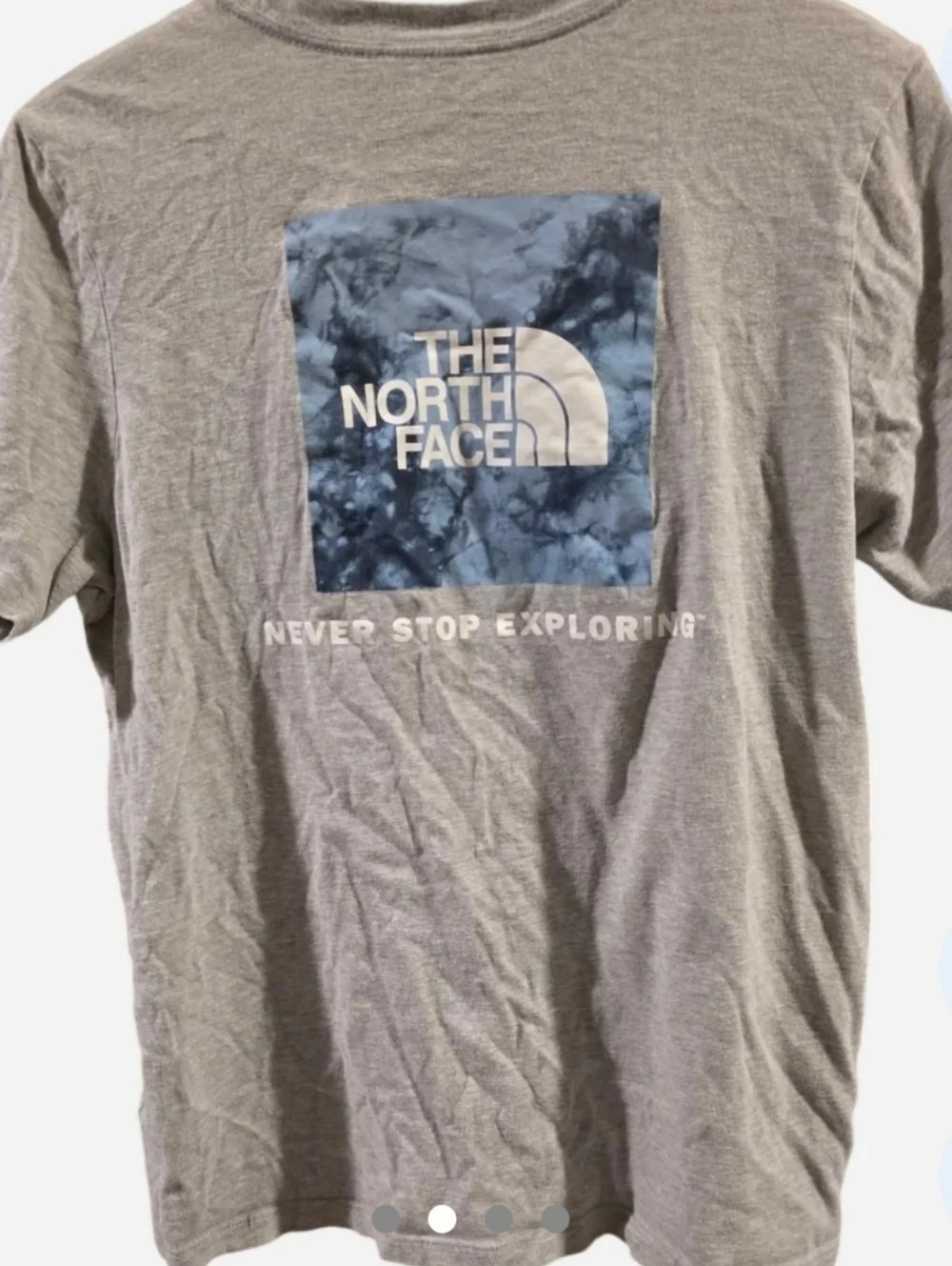 The North Face Women's Heather Grey Logo Tee - Picture 2 of 4